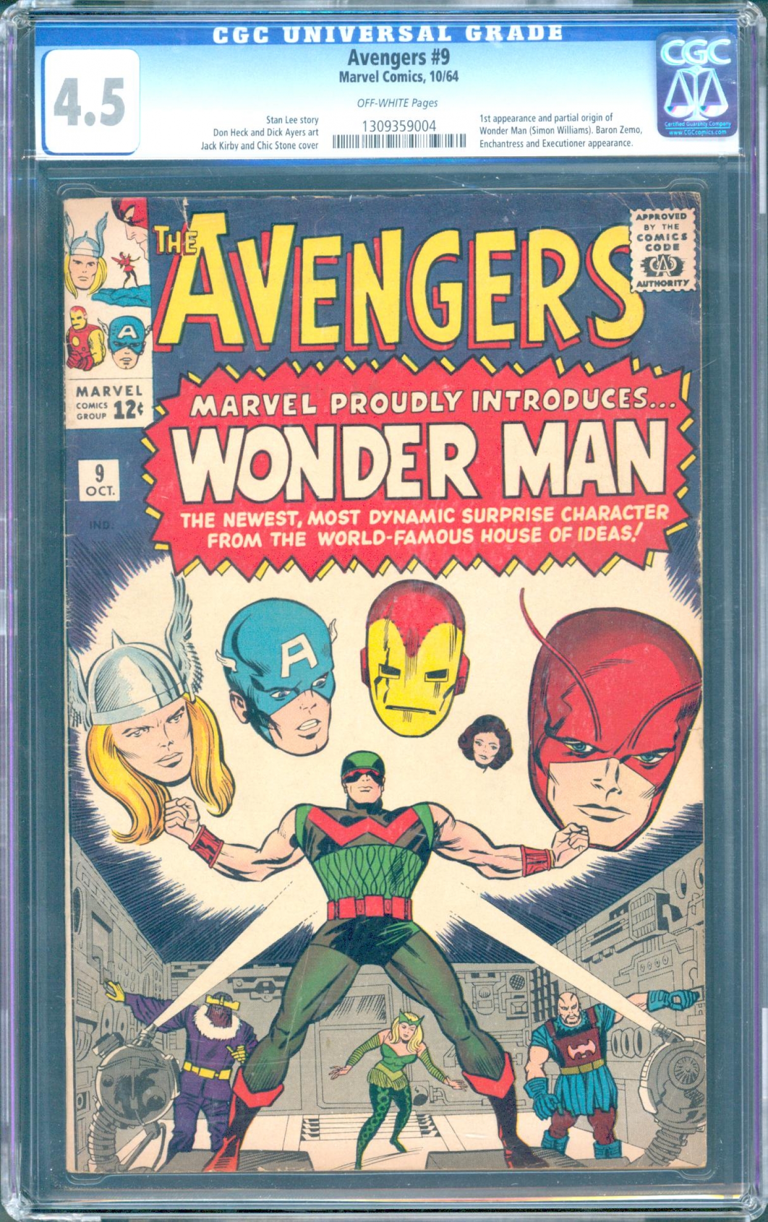 Avengers #9 CGC 4.5 ow