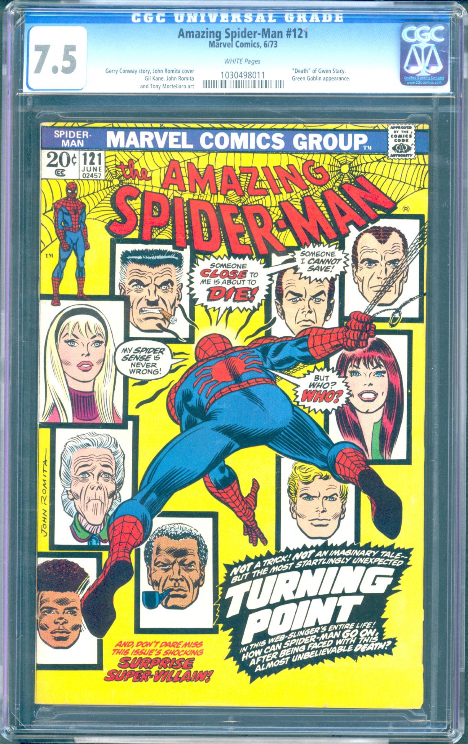 Amazing Spider-Man #121 CGC 7.5 w
