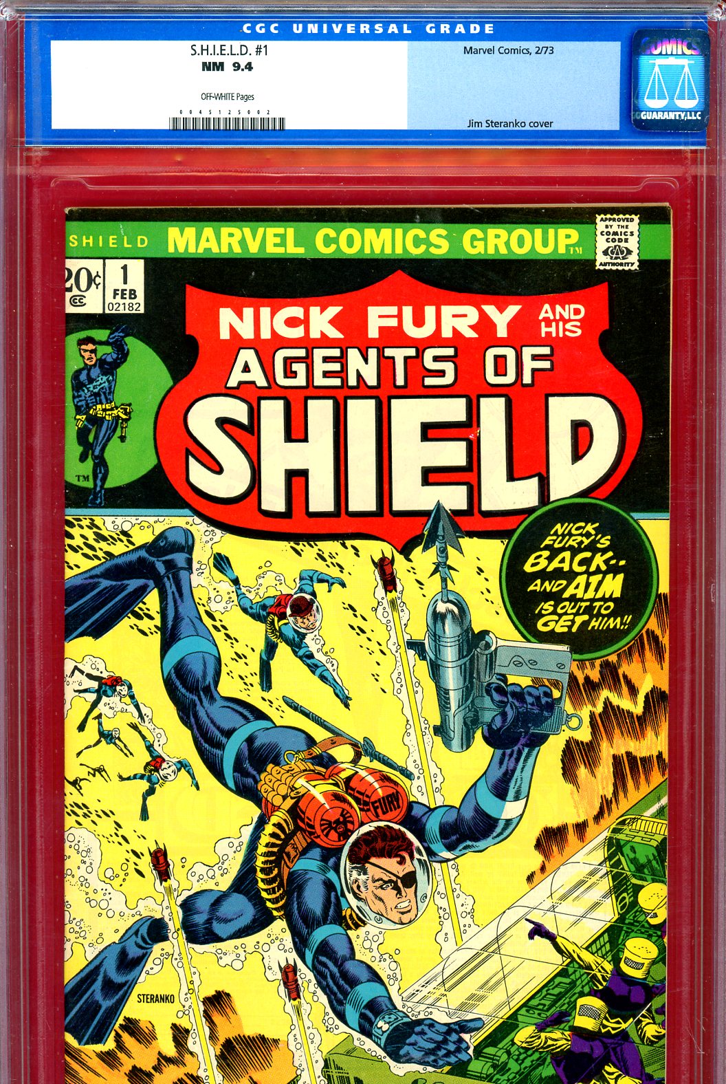 SHIELD #1 CGC 9.4 ow