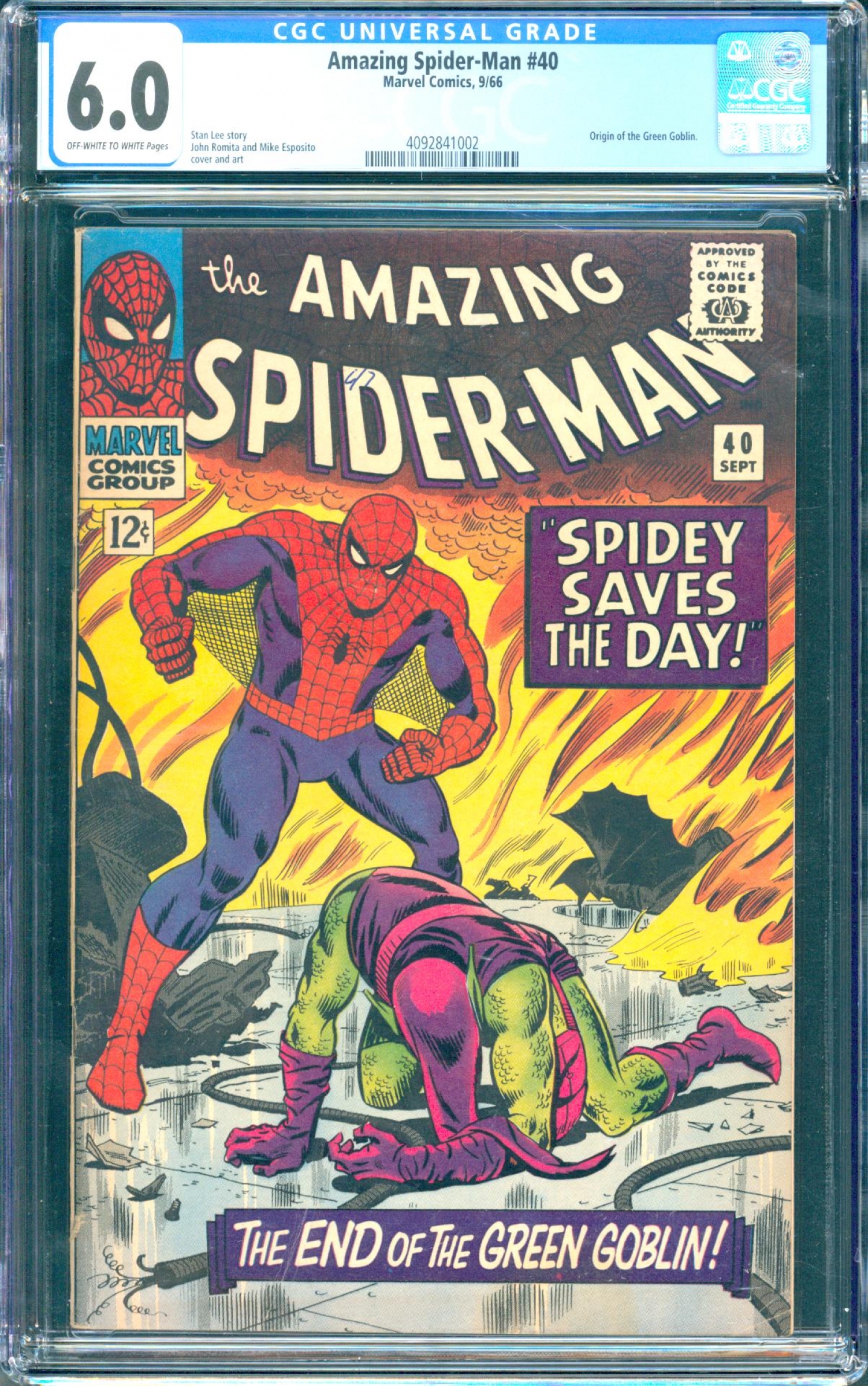 Amazing Spider-Man #40 CGC 6.0 ow/w