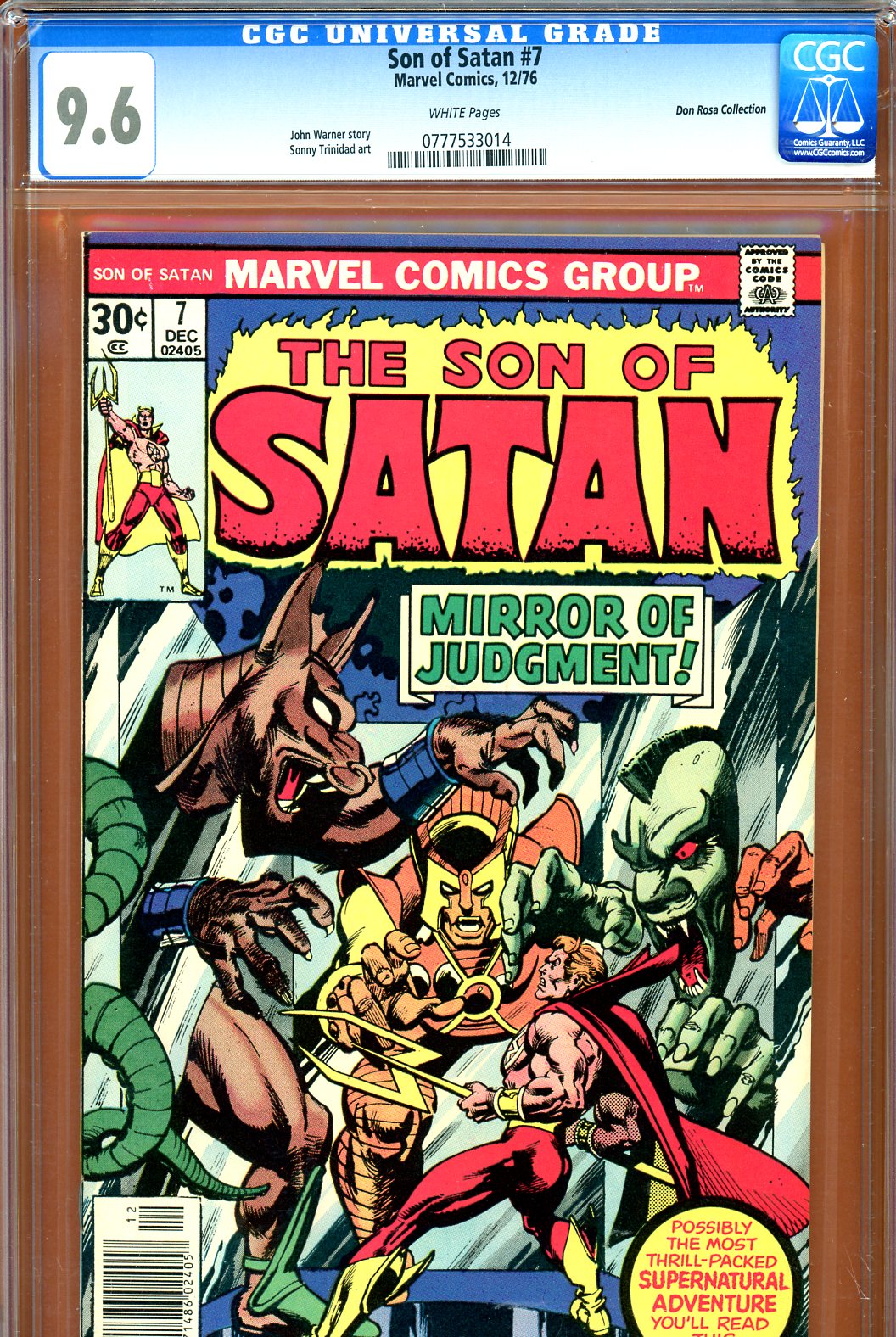 Son of Satan #7 CGC 9.6 w Don Rosa Collection