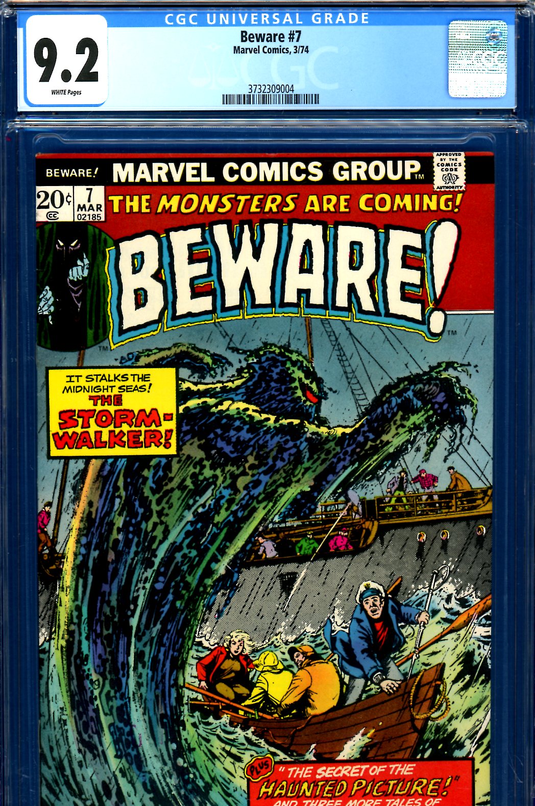 Beware #7 CGC 9.2 w