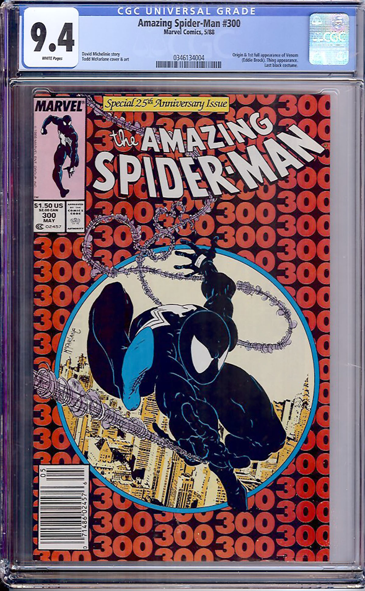 Amazing Spider-Man #300 CGC 9.4 w Newsstand Edition