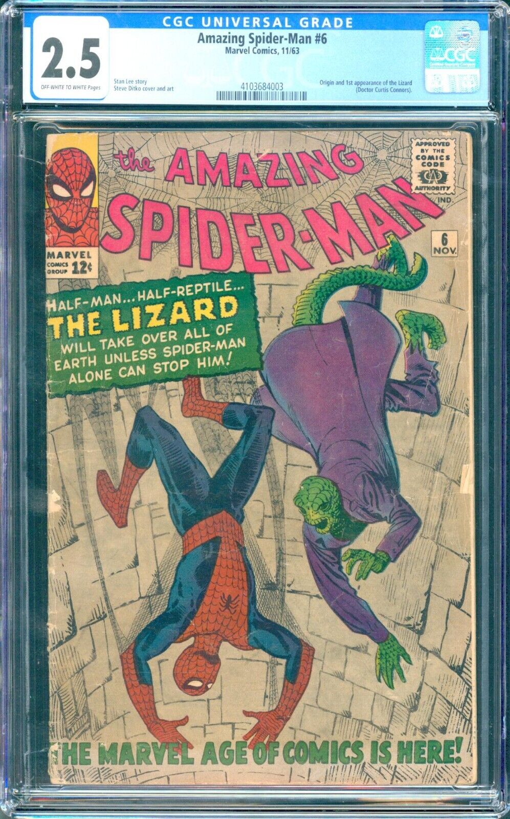 Amazing Spider-Man #6 CGC 2.5 ow/w