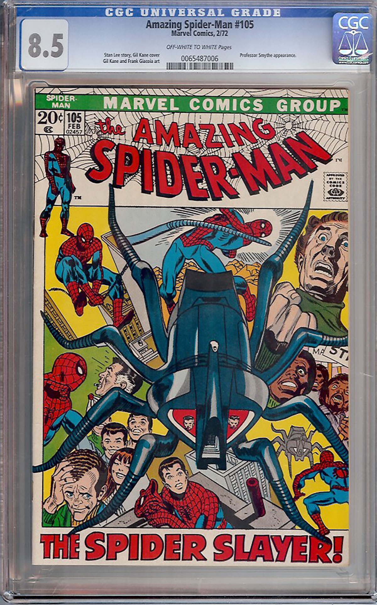Amazing Spider-Man #105 CGC 8.5 ow/w