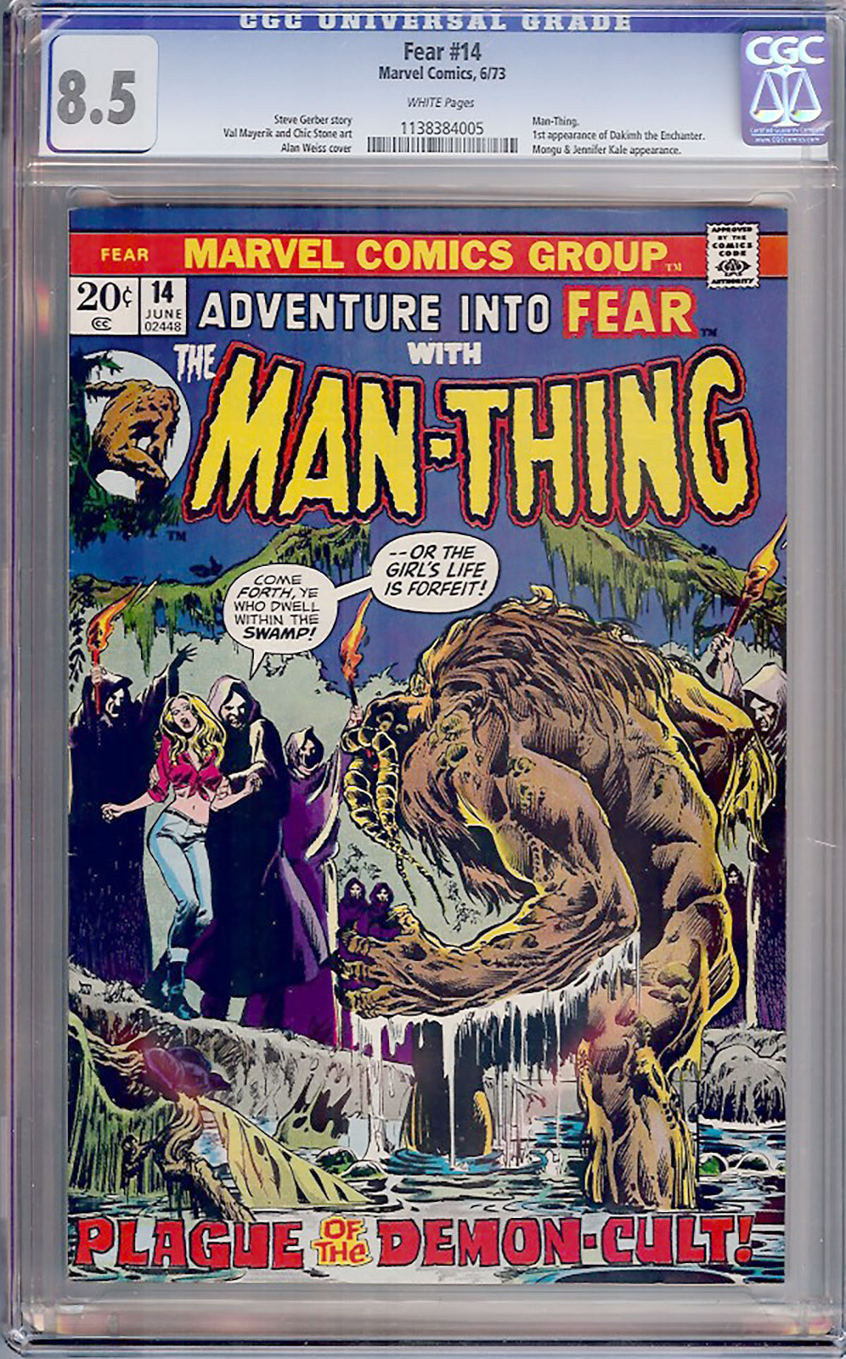 Fear #14 CGC 8.5 w