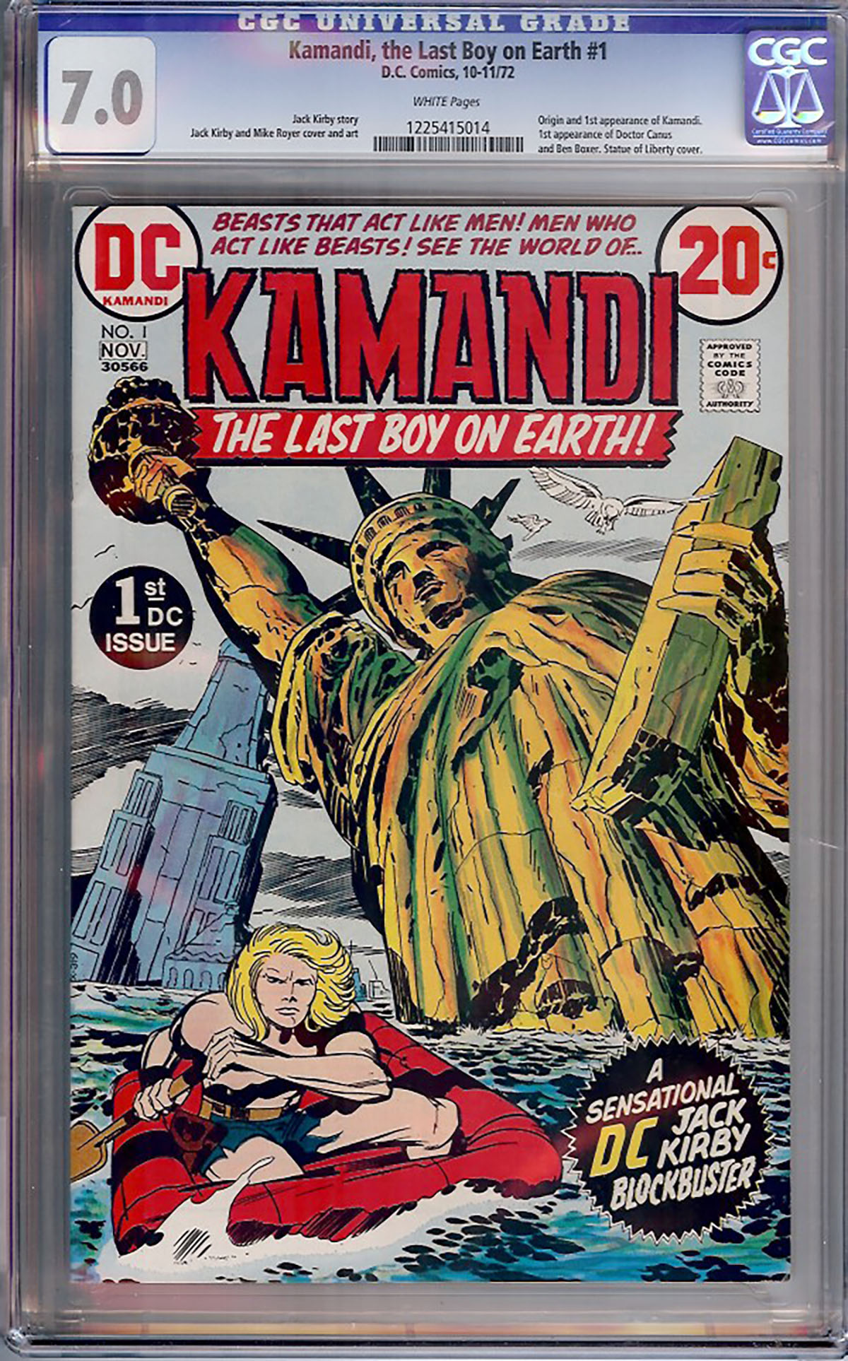 Kamandi, the Last Boy on Earth #1 CGC 7.0 w