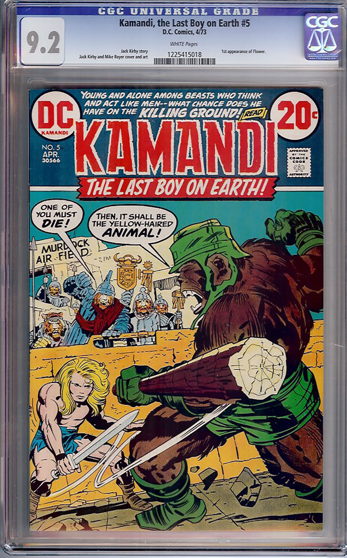 Kamandi, the Last Boy on Earth #5 CGC 9.2 w
