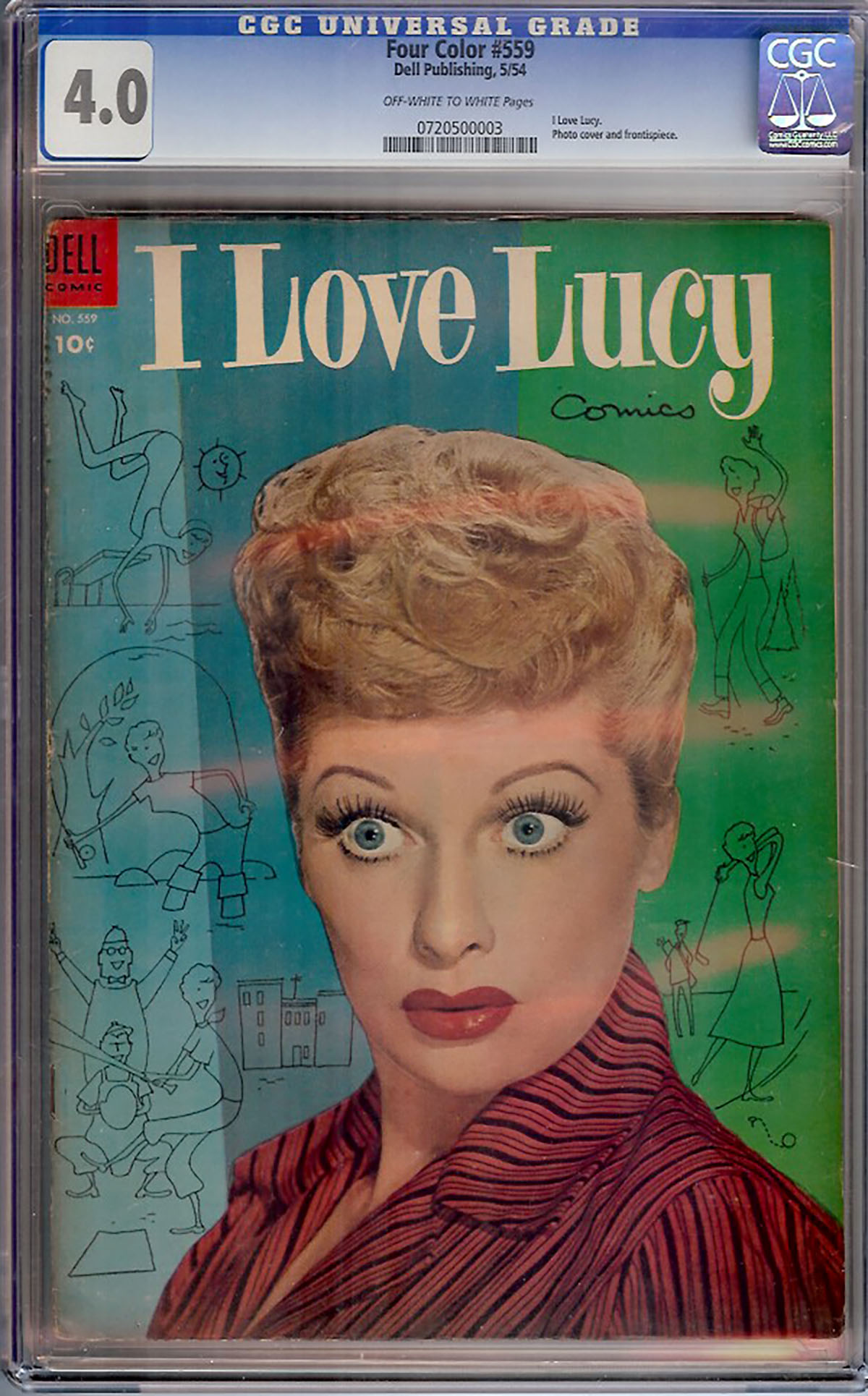 Four Color #559 CGC 4.0 ow/w