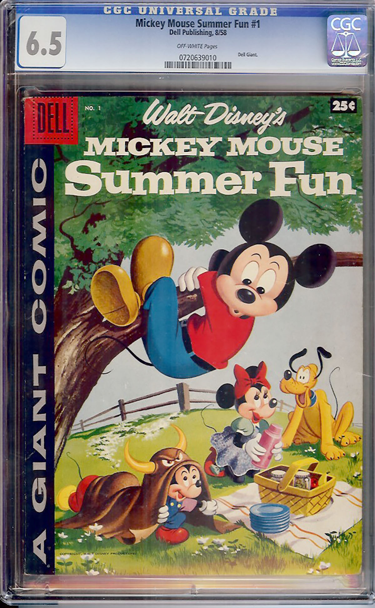 Mickey Mouse Summer Fun #1 CGC 6.5 ow