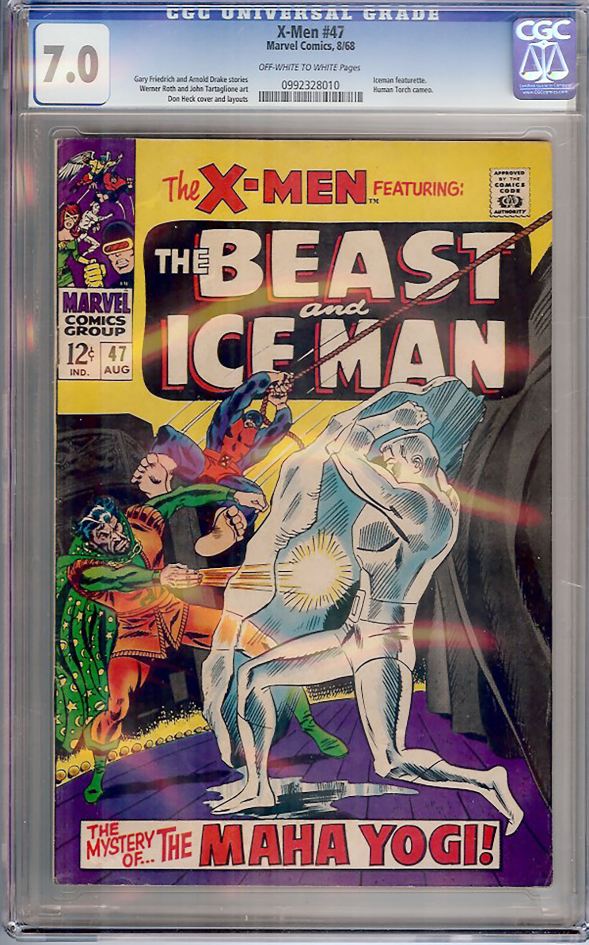 X-Men #47 CGC 7.0 ow/w