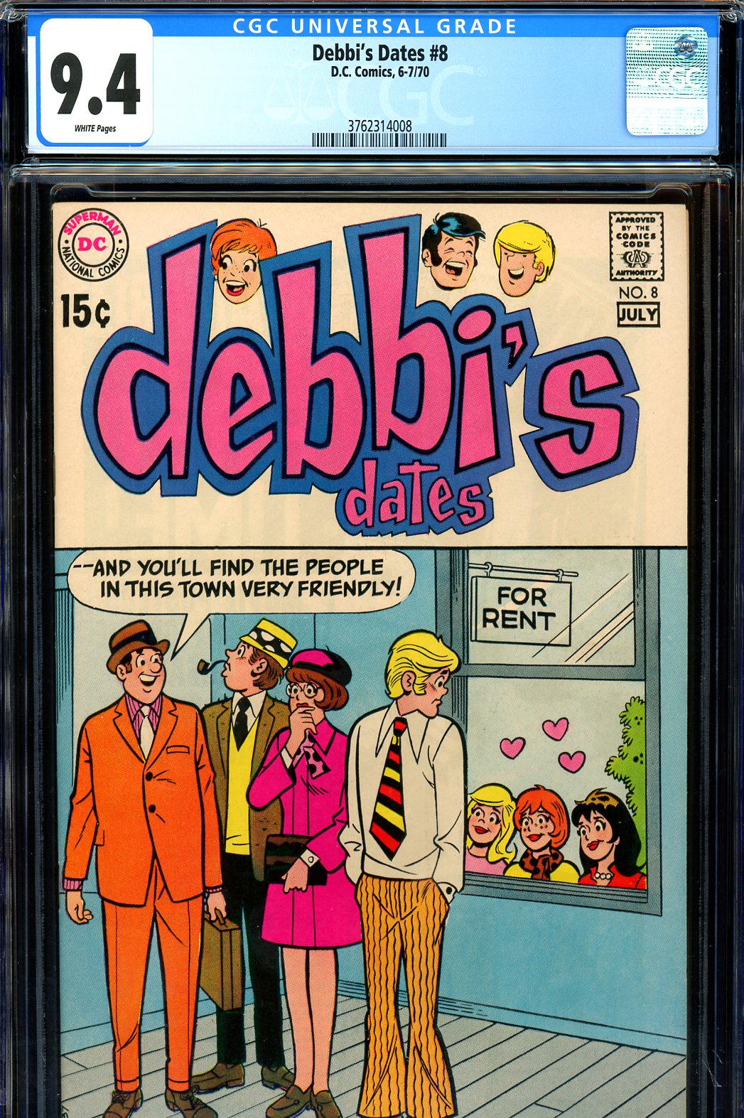 Debbi's Dates #8 CGC 9.4 w