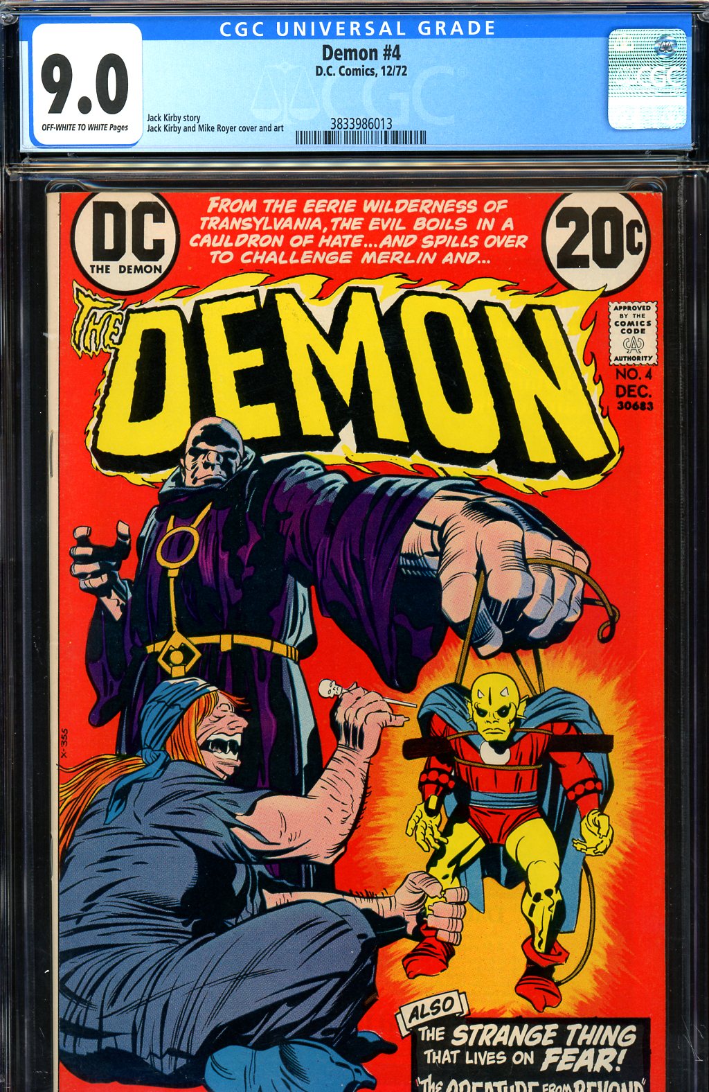 Demon #4 CGC 9.0 ow/w