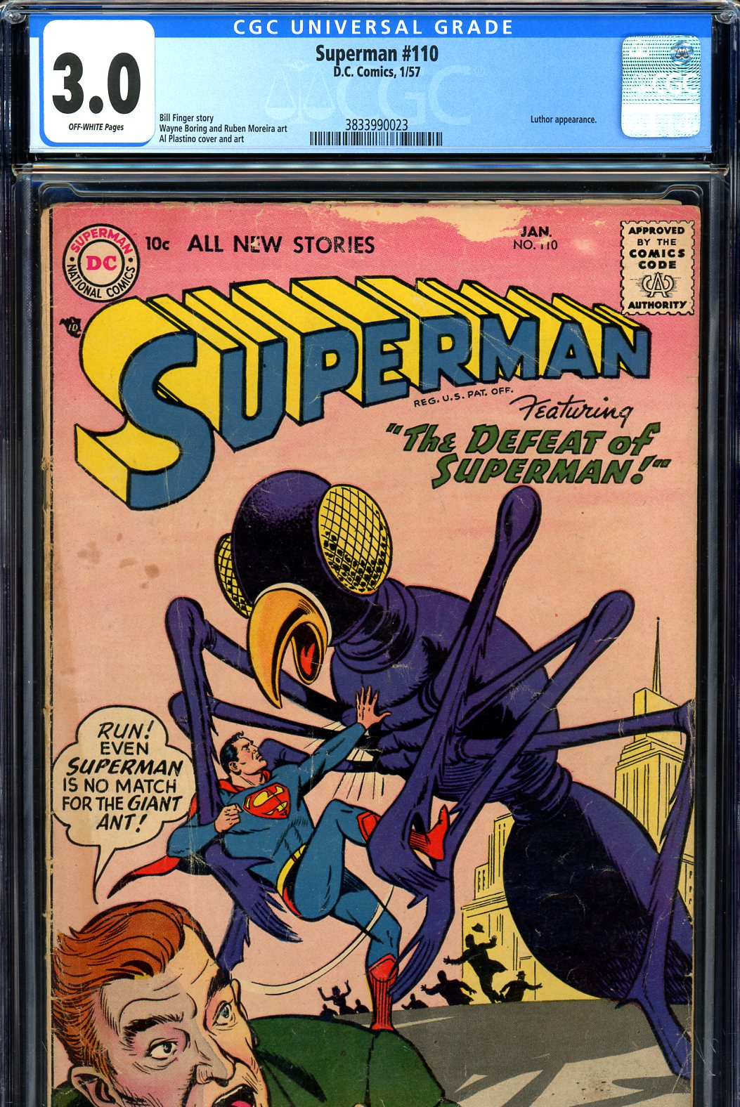 Superman #110 CGC 3.0 ow