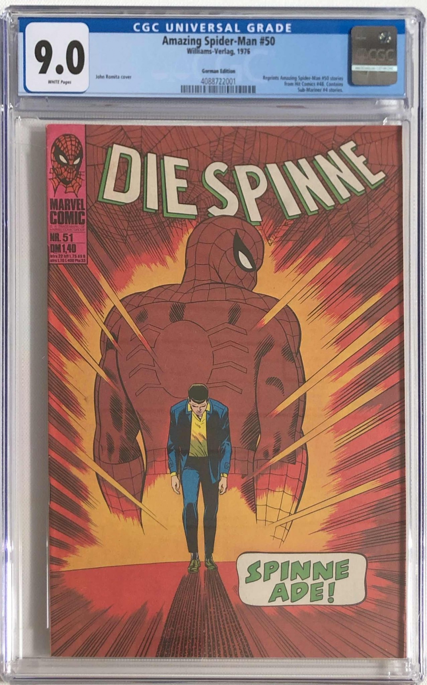 Die Spinne #51 CGC 9.0 w