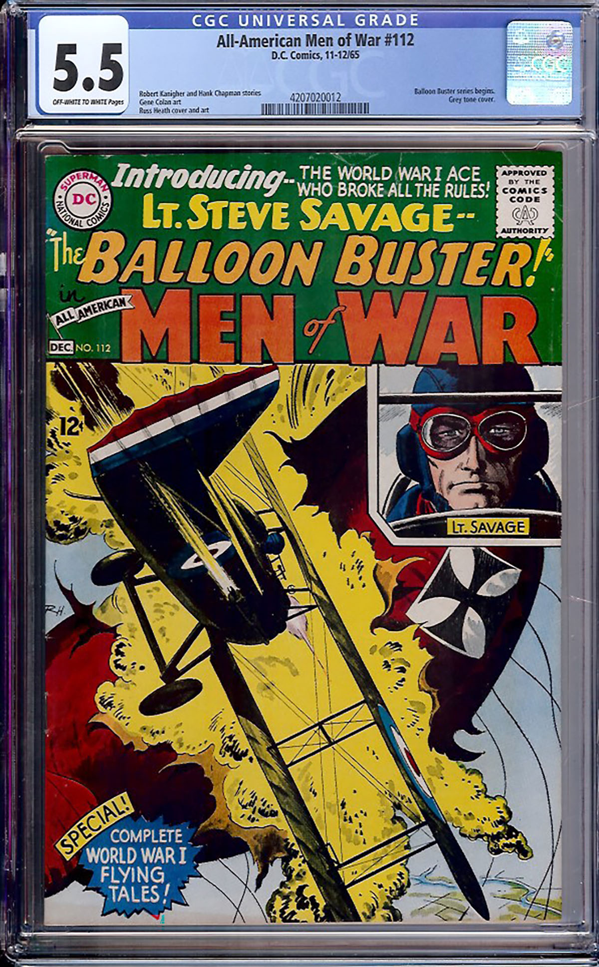 All-American Men of War #112 CGC 5.5 ow/w