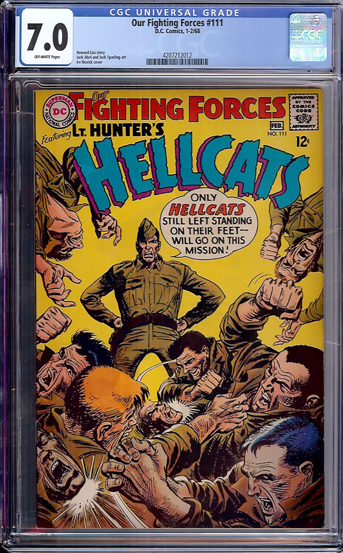 Our Fighting Forces #111 CGC 7.0 ow