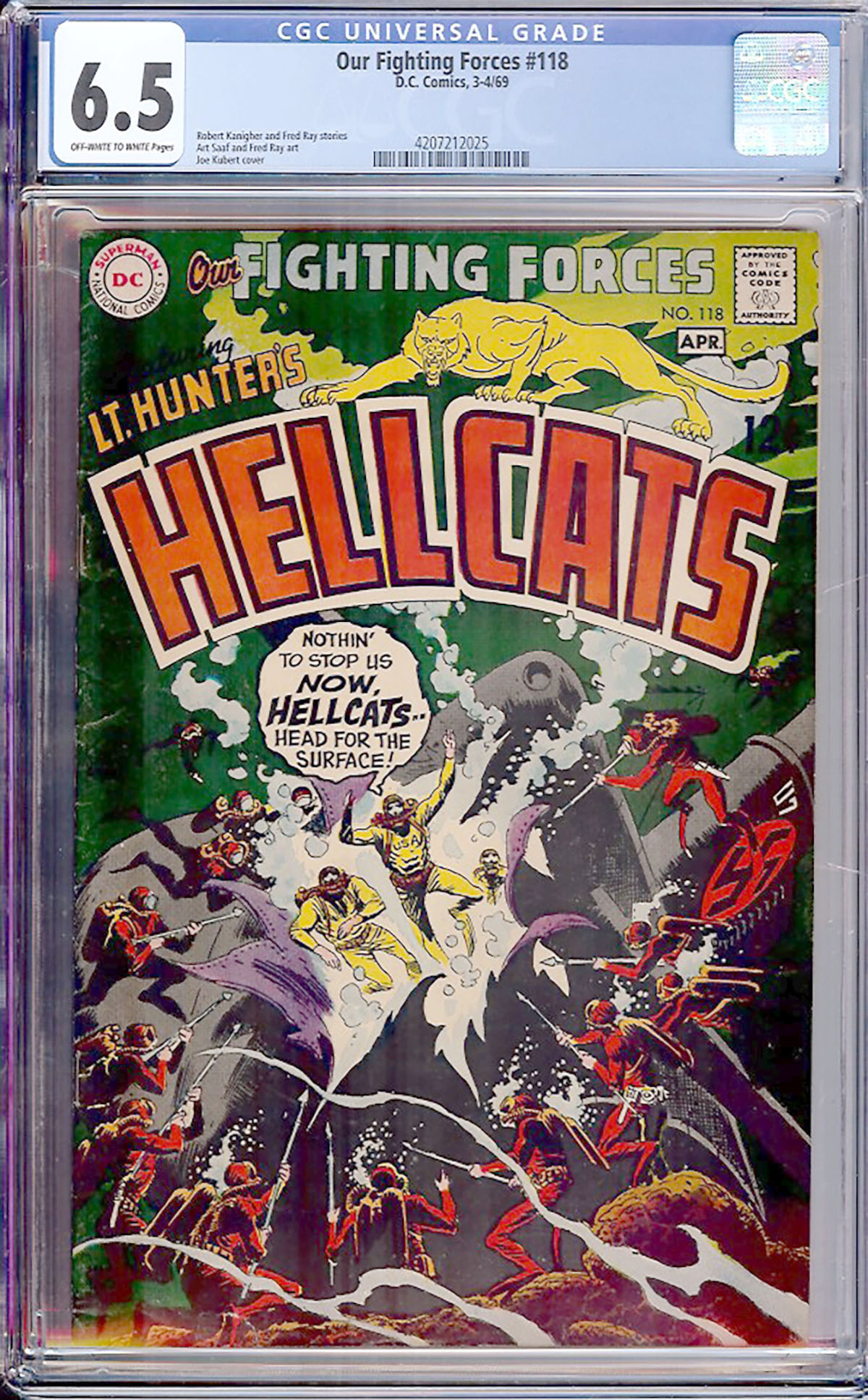 Our Fighting Forces #118 CGC 6.5 ow/w