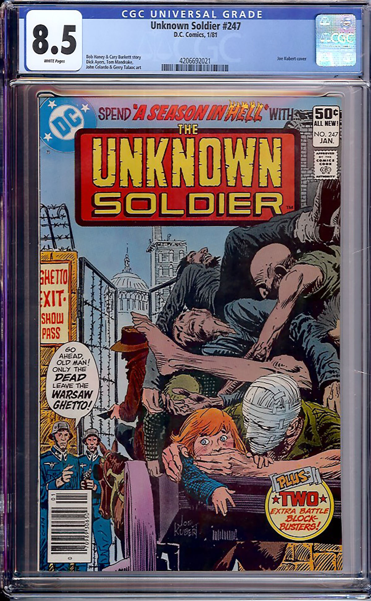 Unknown Soldier #247 CGC 8.5 w