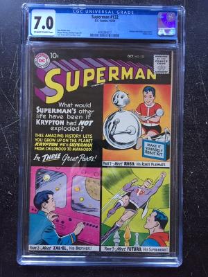 Superman #132 CGC 7.0 ow/w