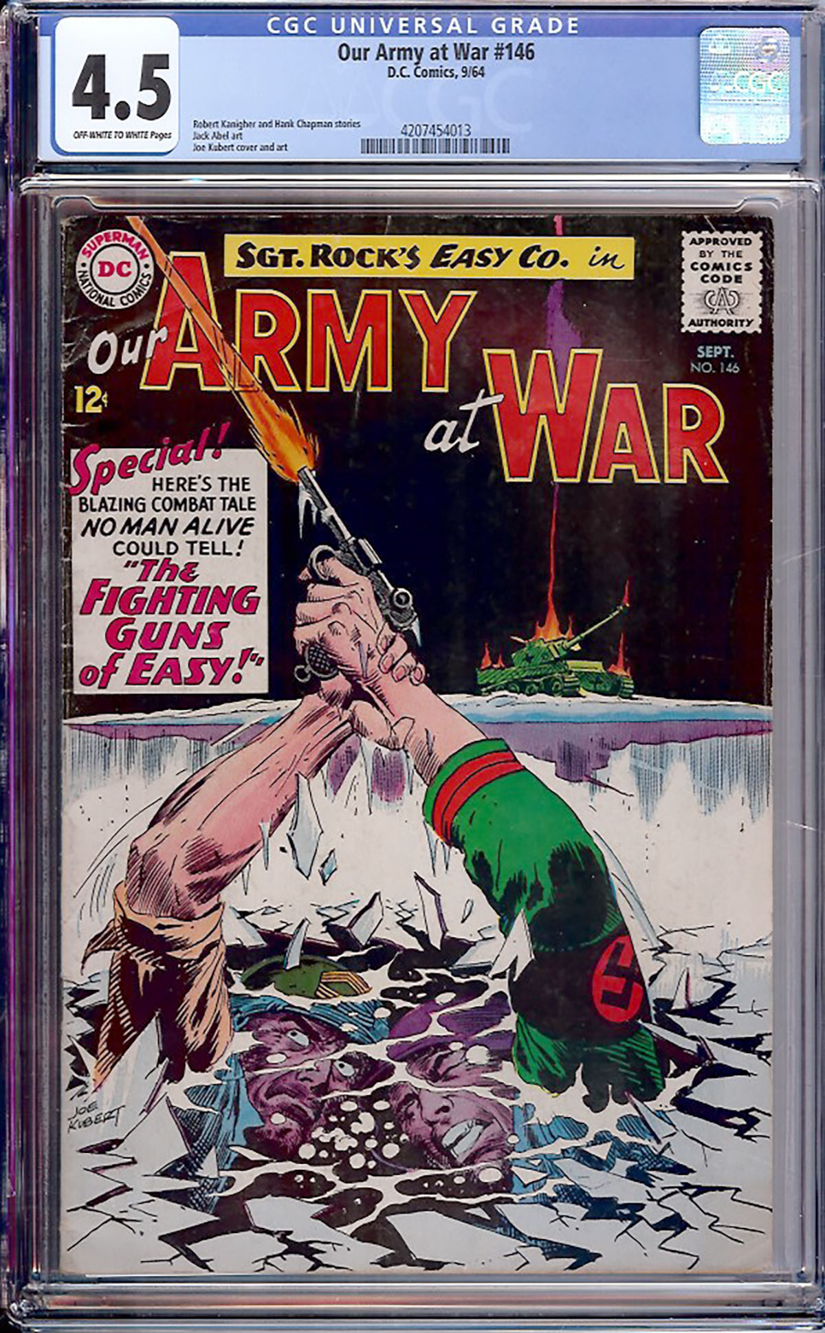 Our Army at War #146 CGC 4.5 ow/w