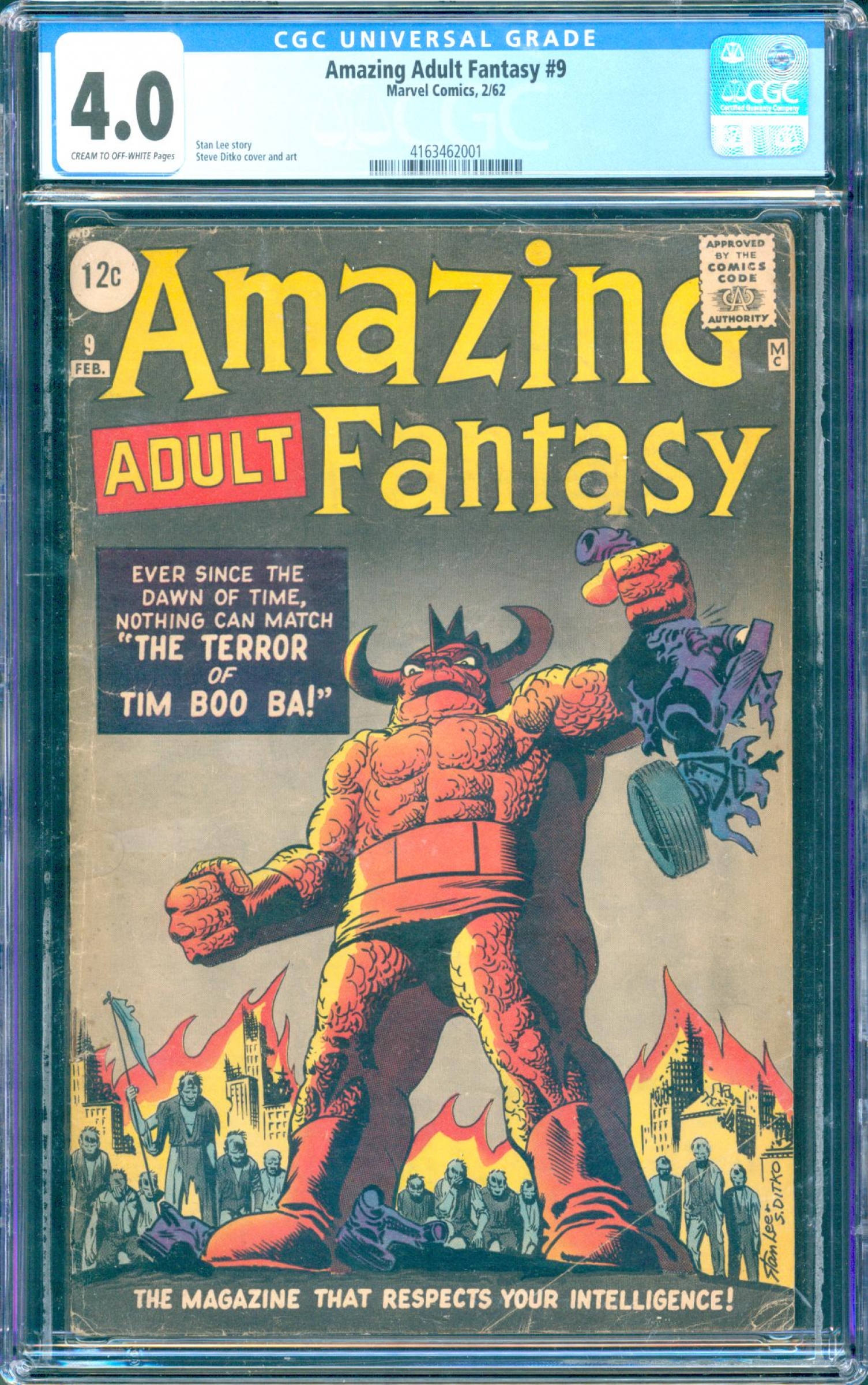 Amazing Adult Fantasy #9 CGC 4.0 cr/ow