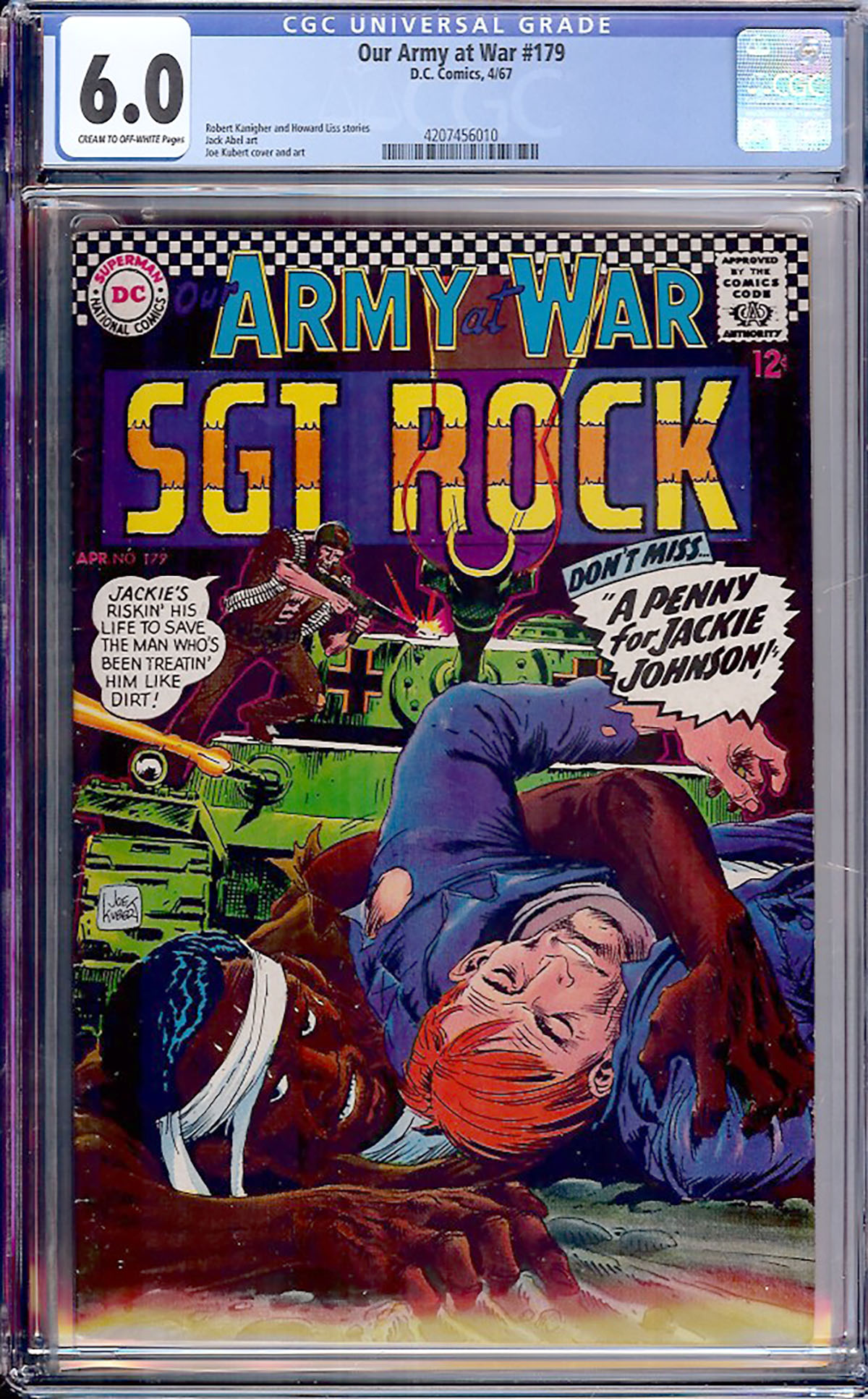 Our Army at War #179 CGC 6.0 cr/ow