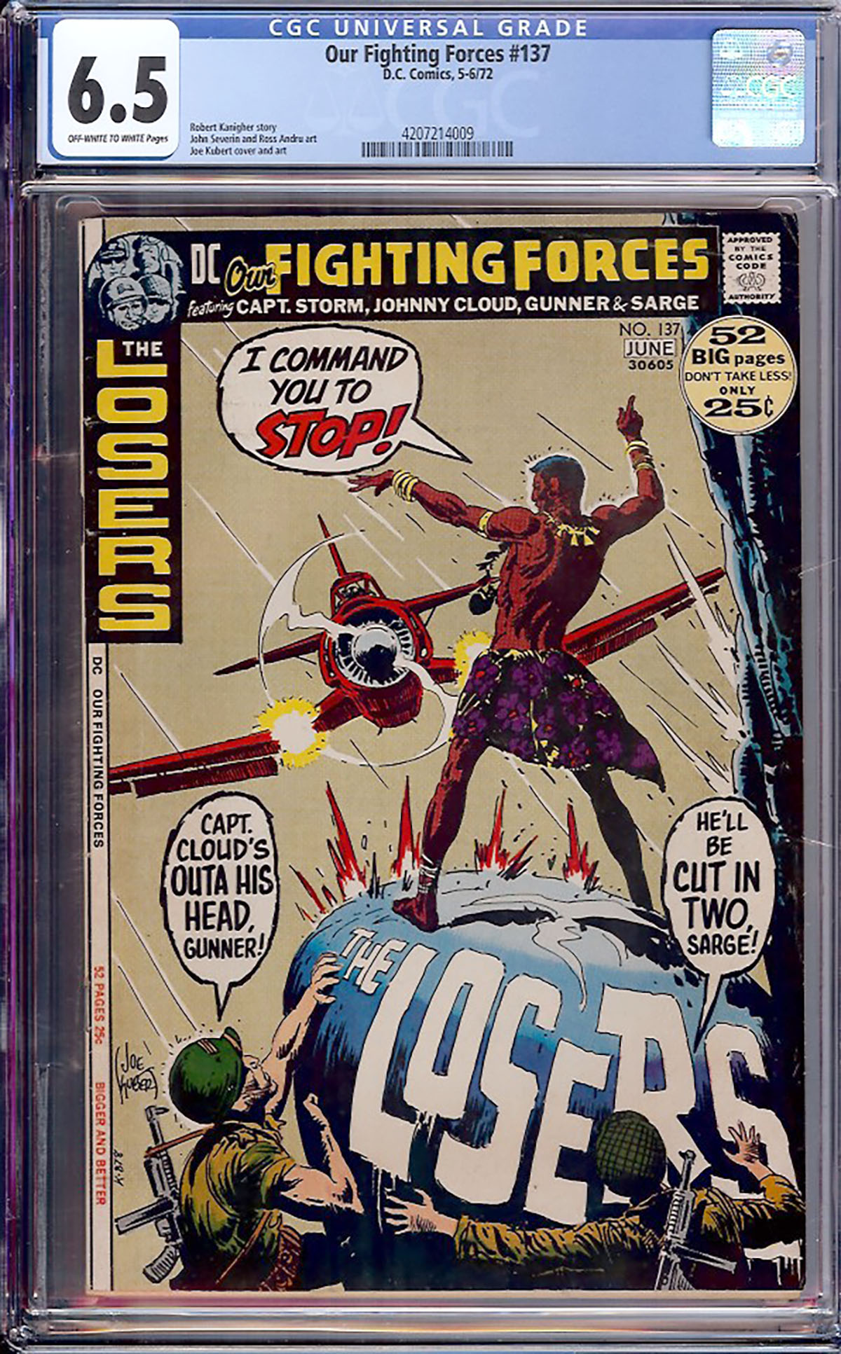 Our Fighting Forces #137 CGC 6.5 ow/w