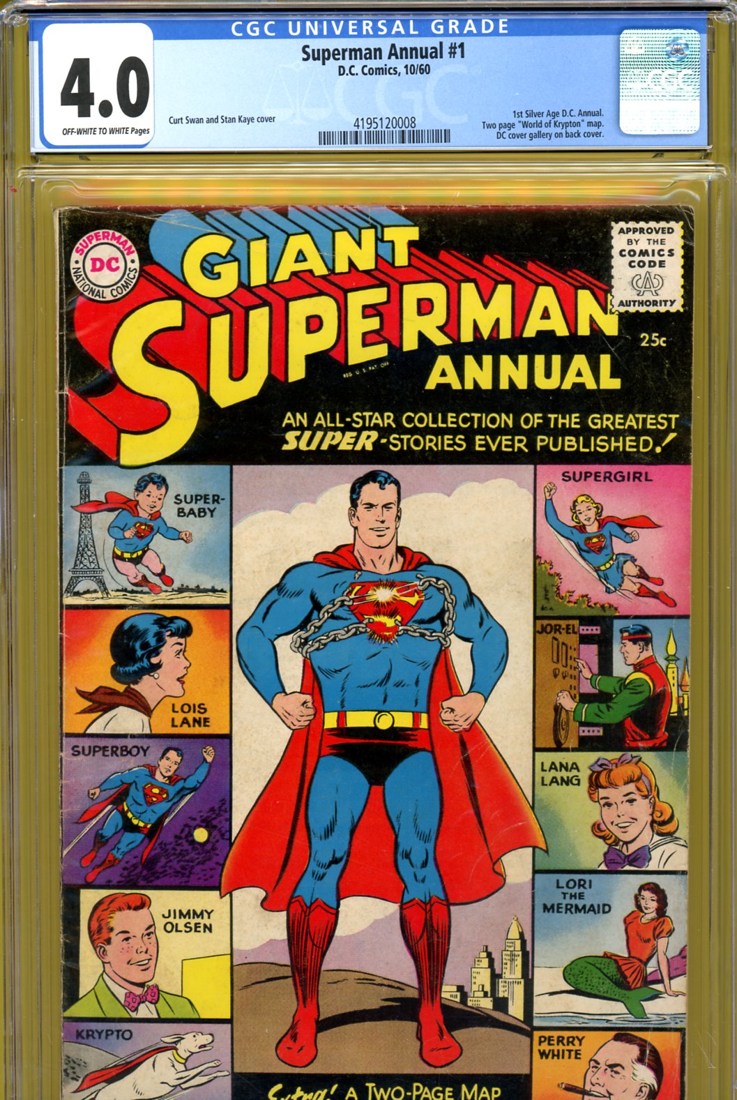 Superman Annual #1 CGC 4.0 ow/w