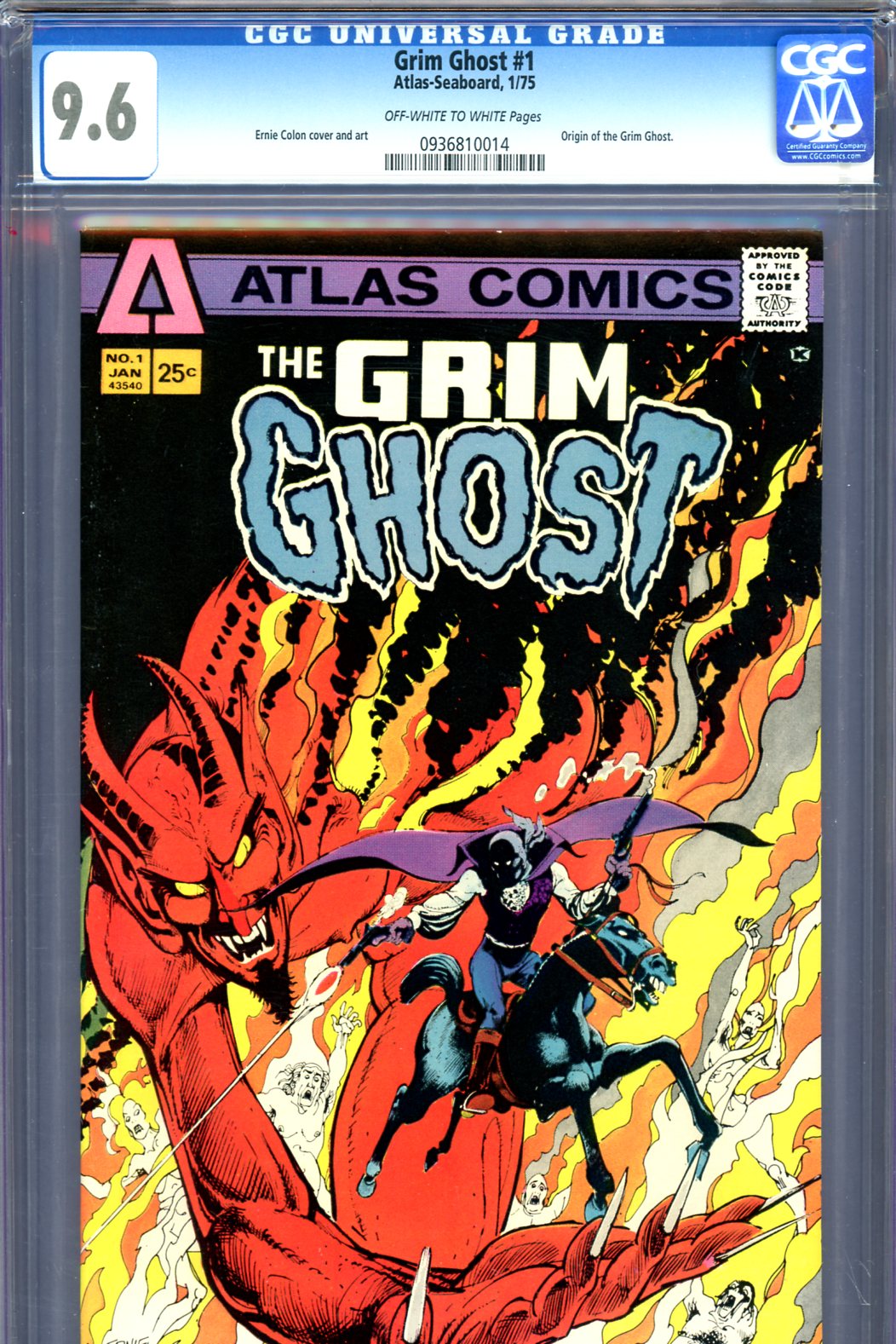 Grim Ghost #1 CGC 9.6 ow/w