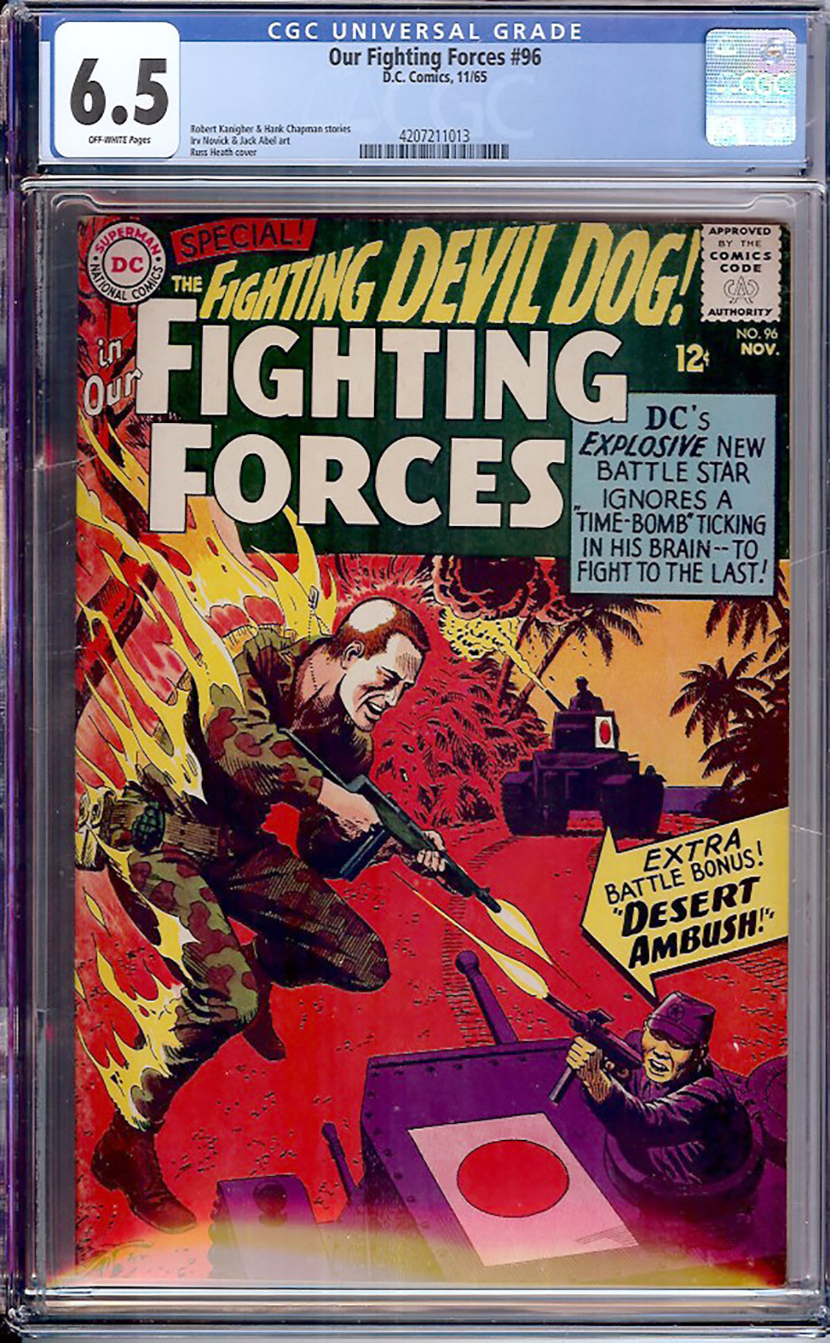 Our Fighting Forces #96 CGC 6.5 ow