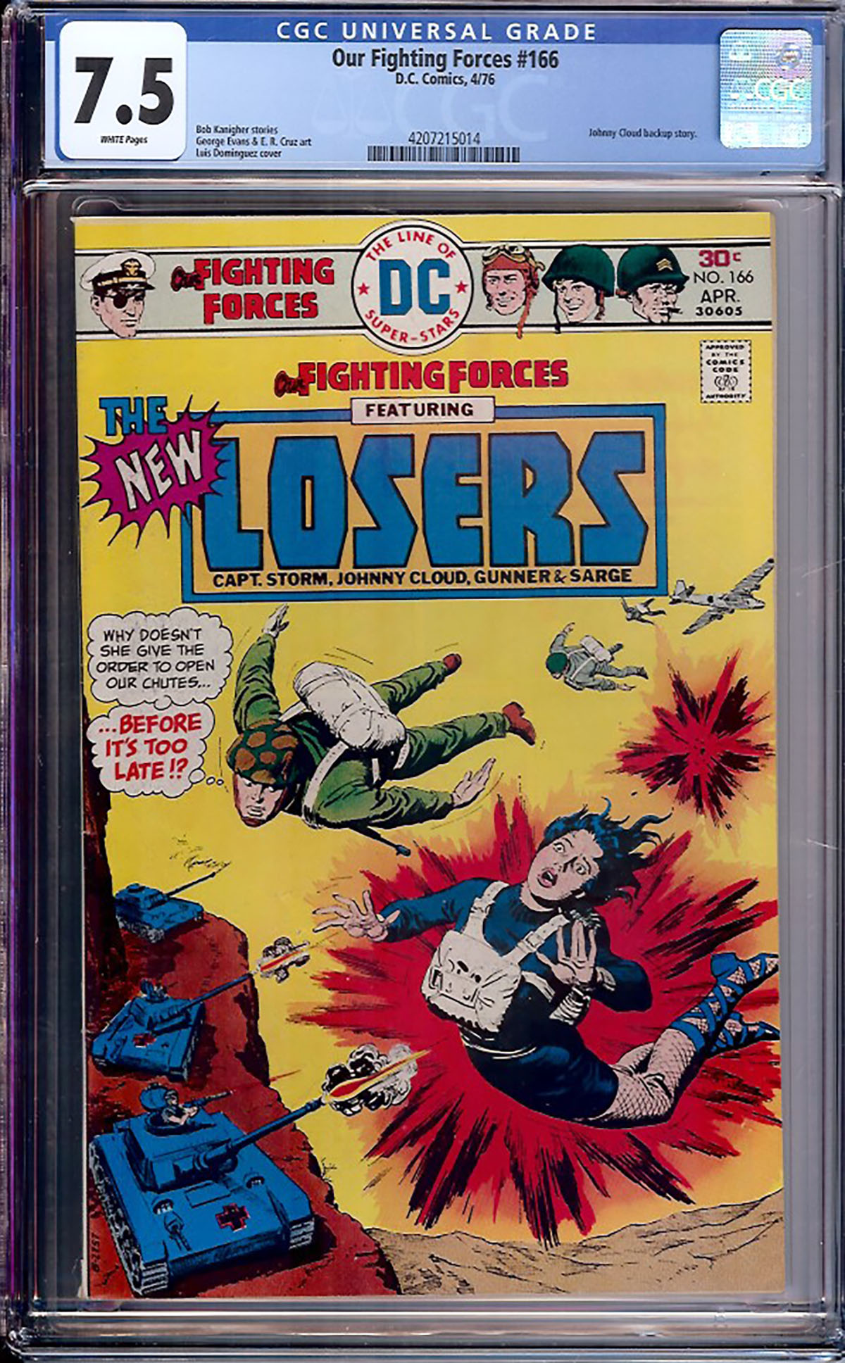 Our Fighting Forces #166 CGC 7.5 w