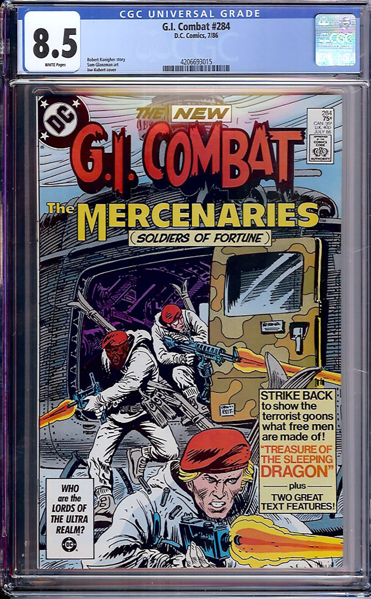 G.I. Combat #284 CGC 8.5 w