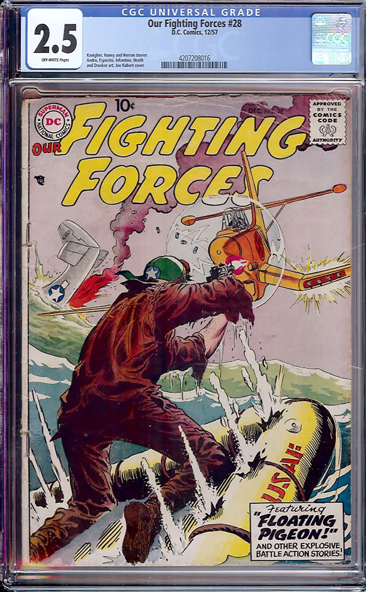 Our Fighting Forces #28 CGC 2.5 ow
