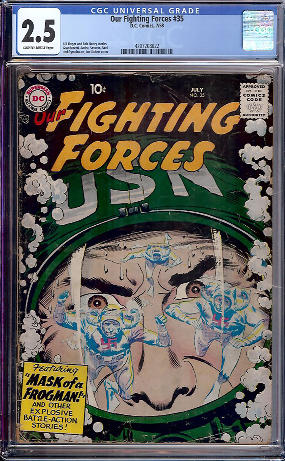 Our Fighting Forces #35 CGC 2.5 sb