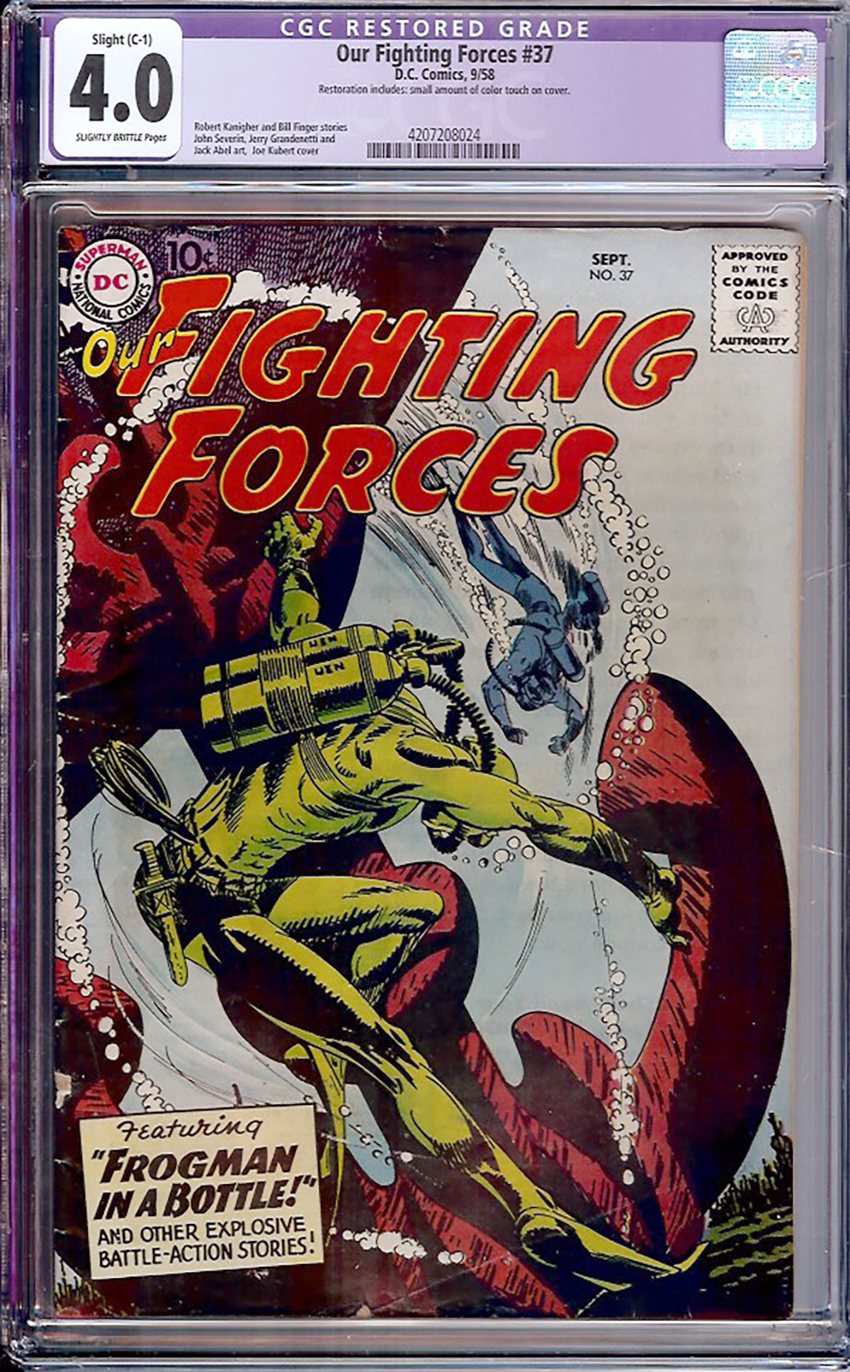 Our Fighting Forces #37 CGC 4.0 sb
