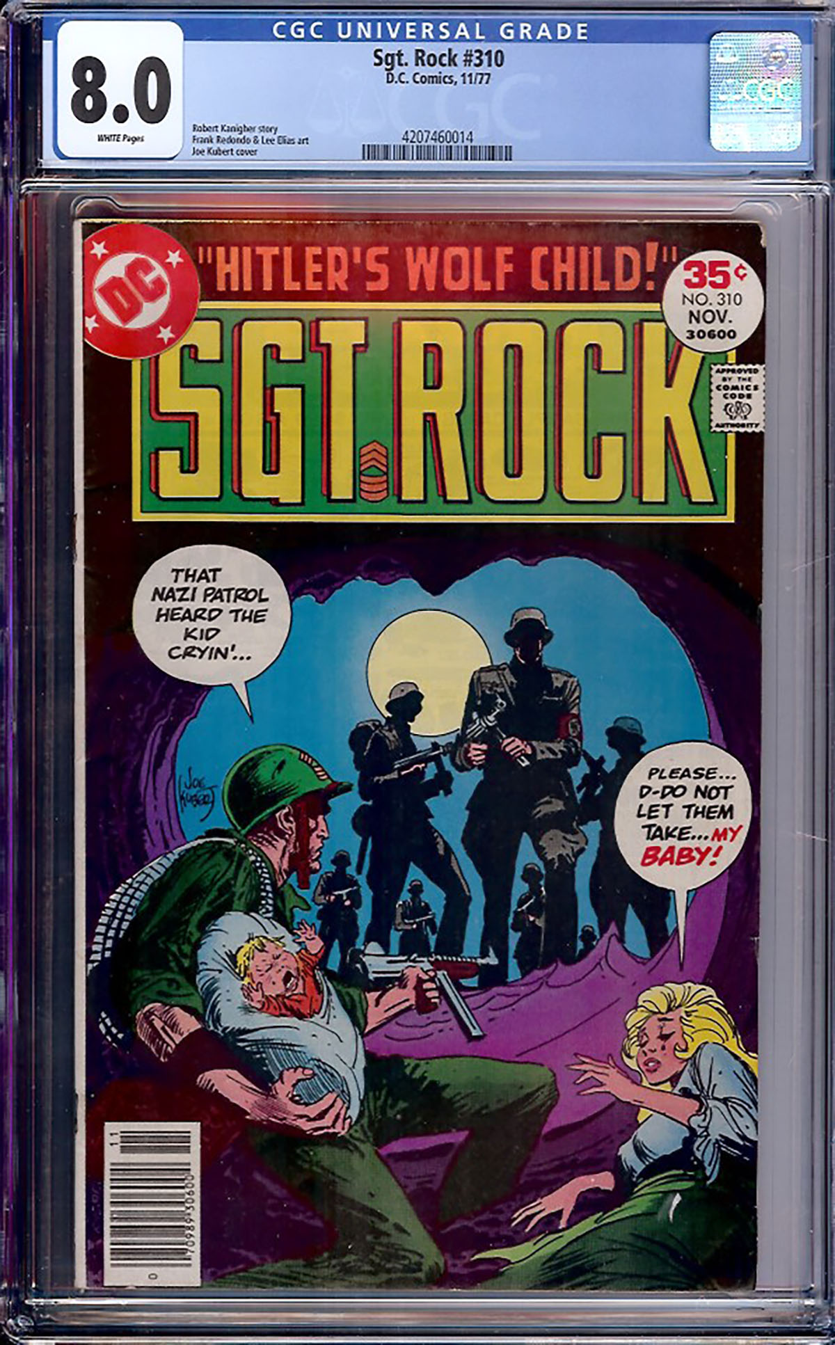 Sgt. Rock #310 CGC 8.0 w