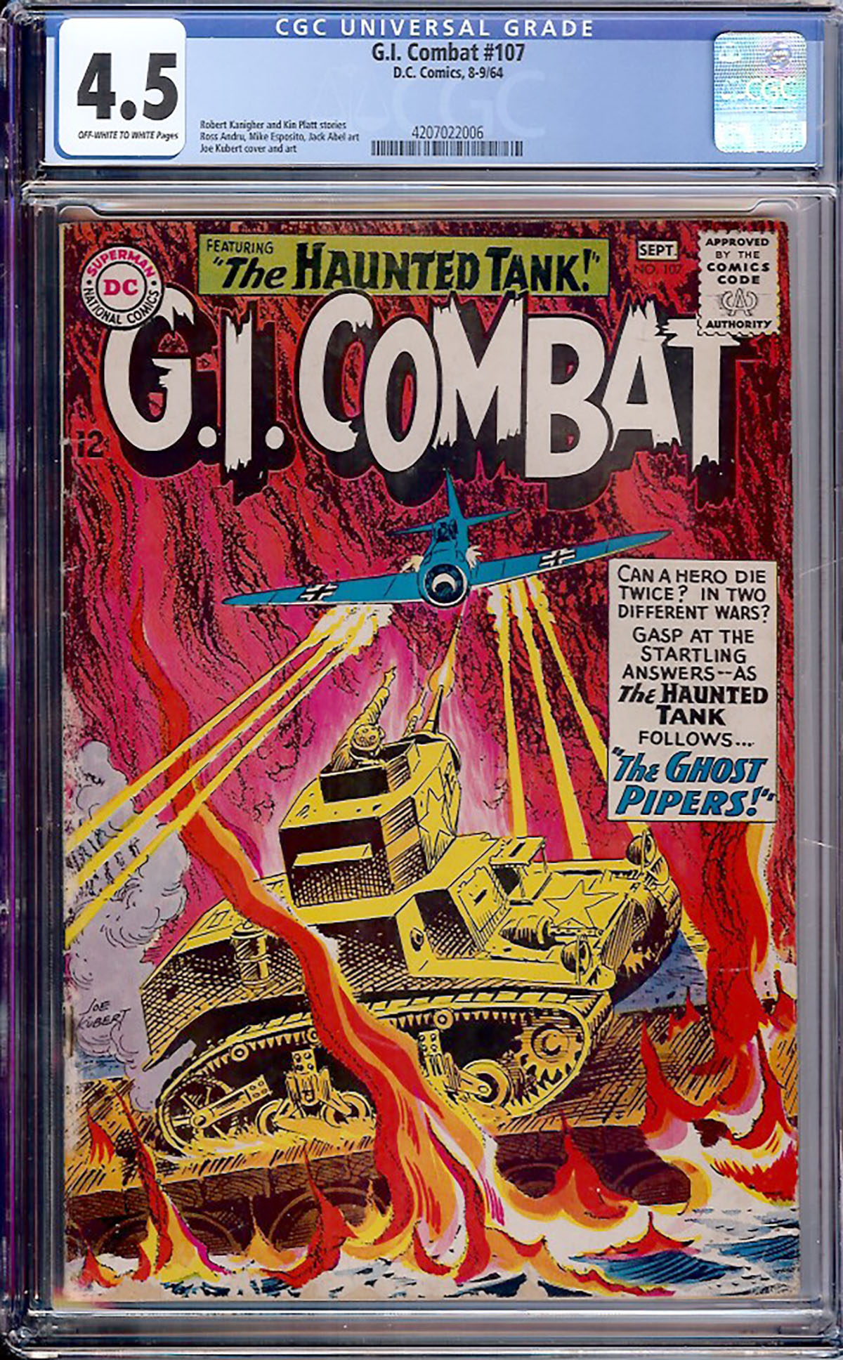 G.I. Combat #107 CGC 4.5 ow/w