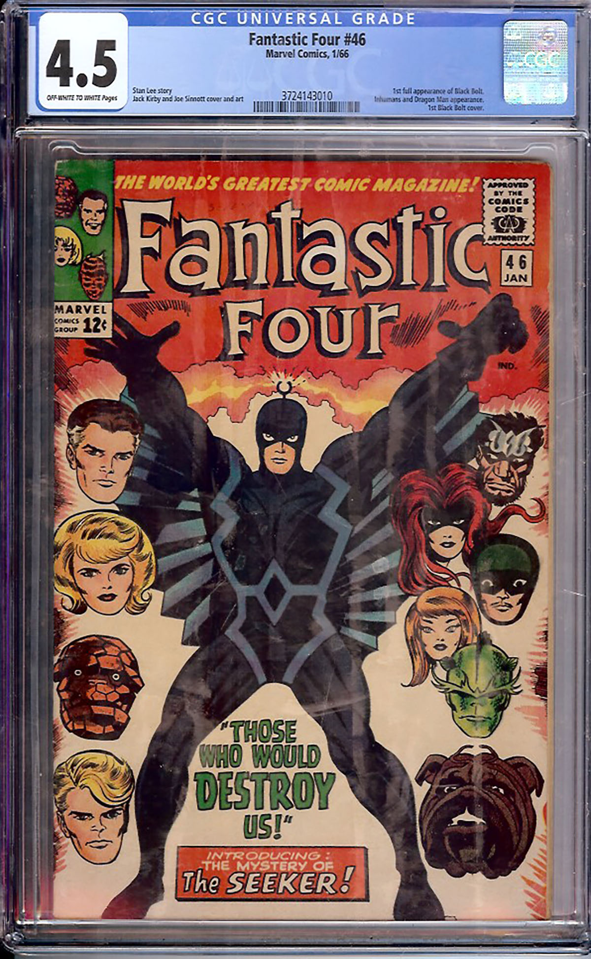 Fantastic Four #46 CGC 4.5 ow/w