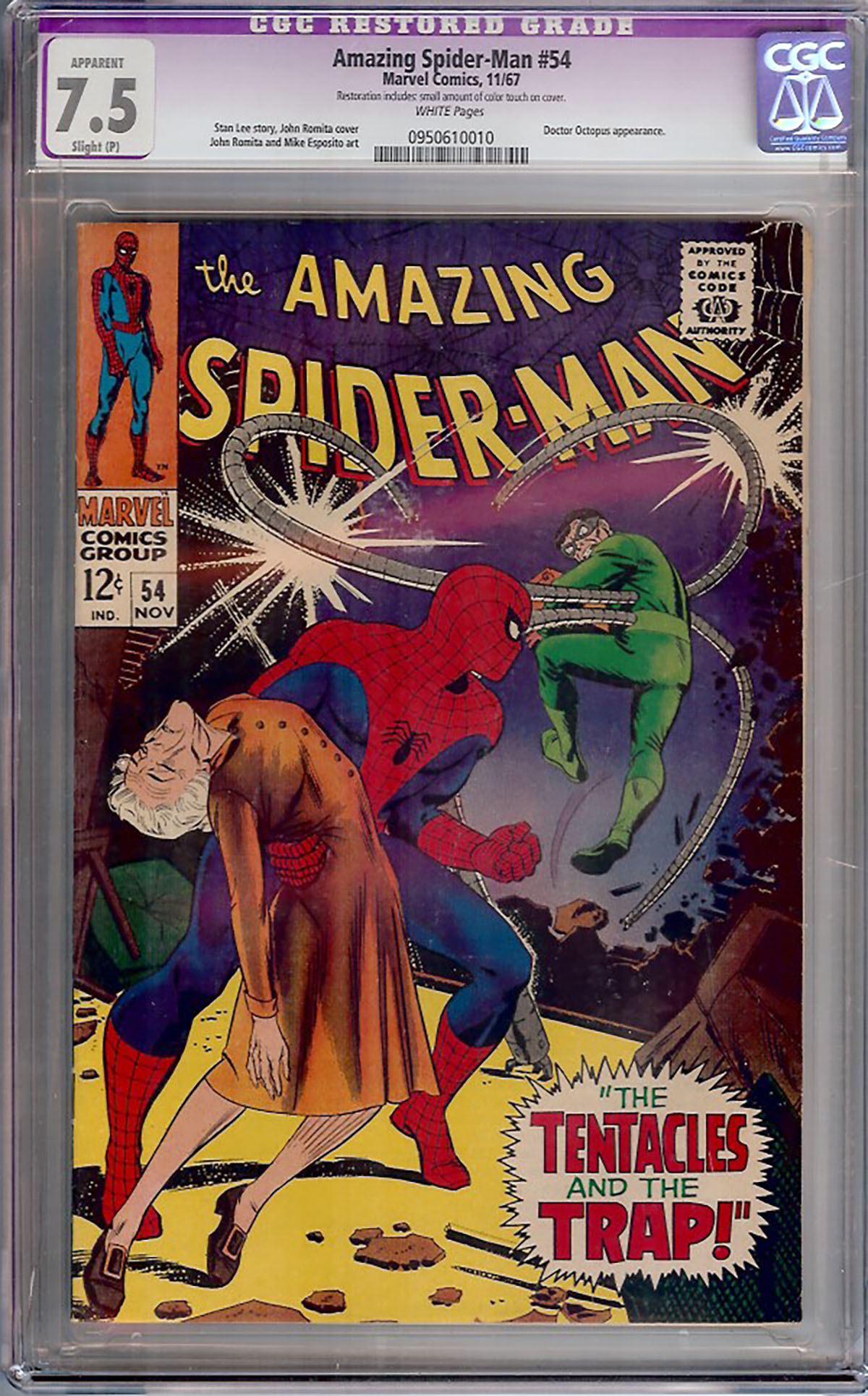 Amazing Spider-Man #54 CGC 7.5 w