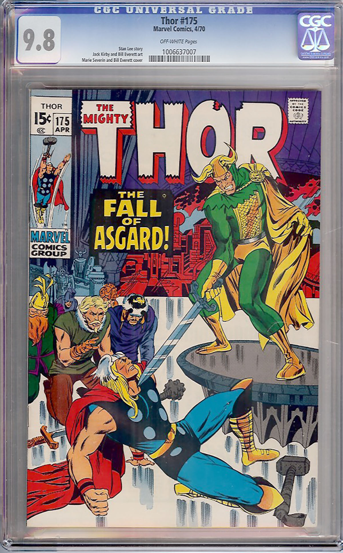 Thor #175 CGC 9.8 ow