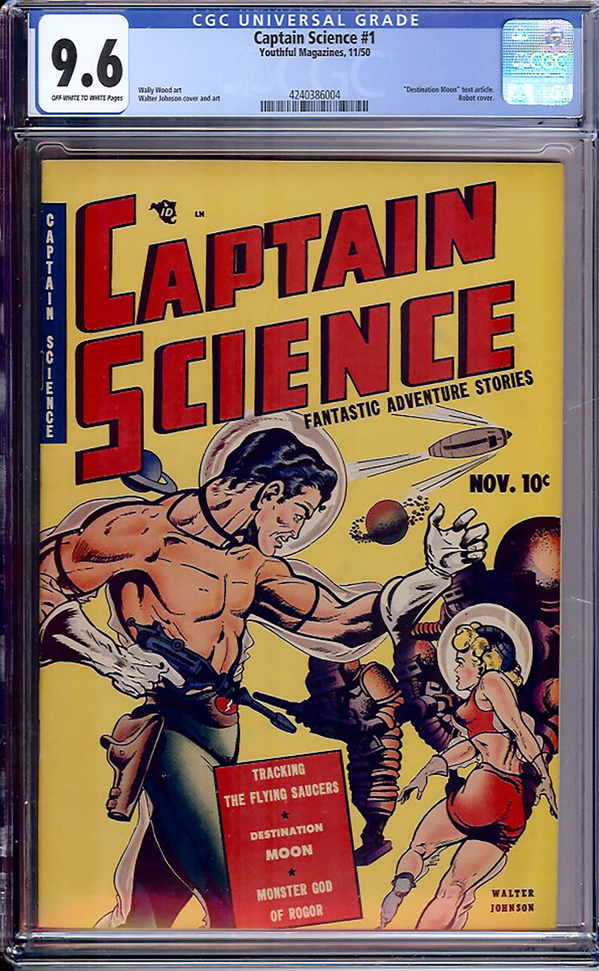 Captain Science #1 CGC 9.6 ow/w