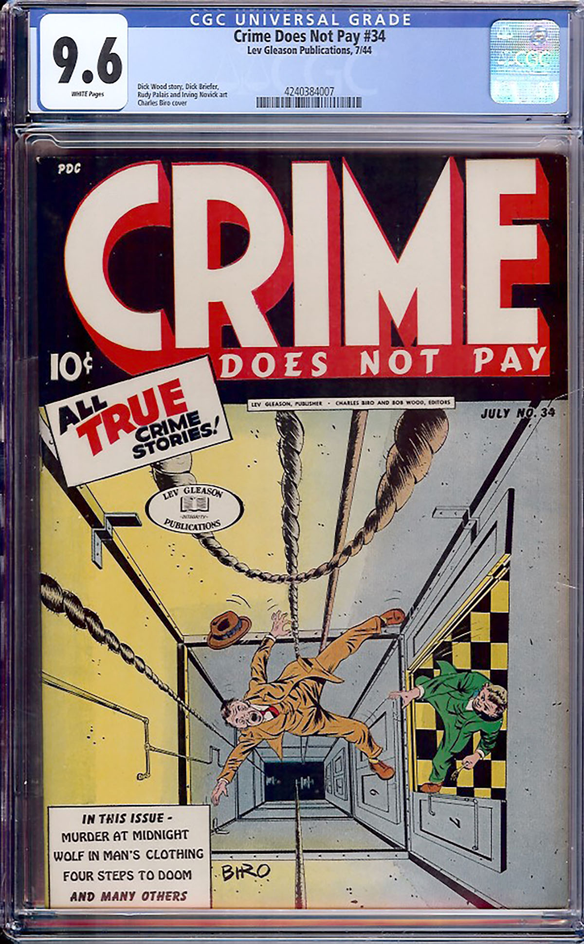 Crime Does Not Pay #34 CGC 9.6 w