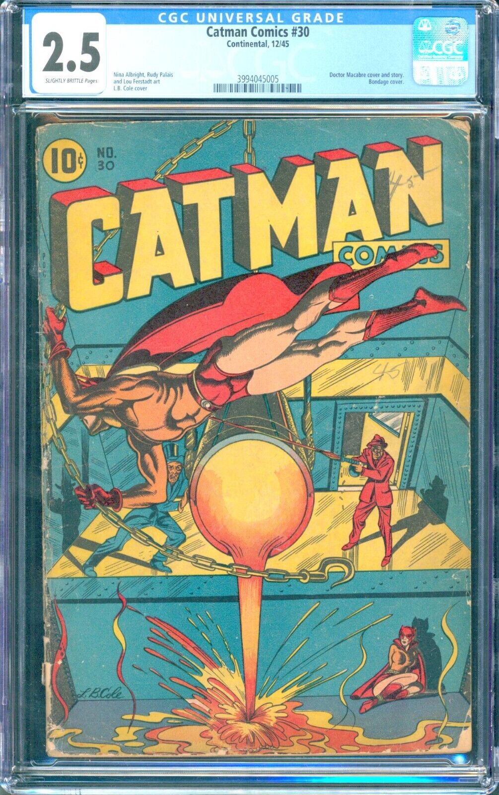 Catman Comics #30 CGC 2.5 sb