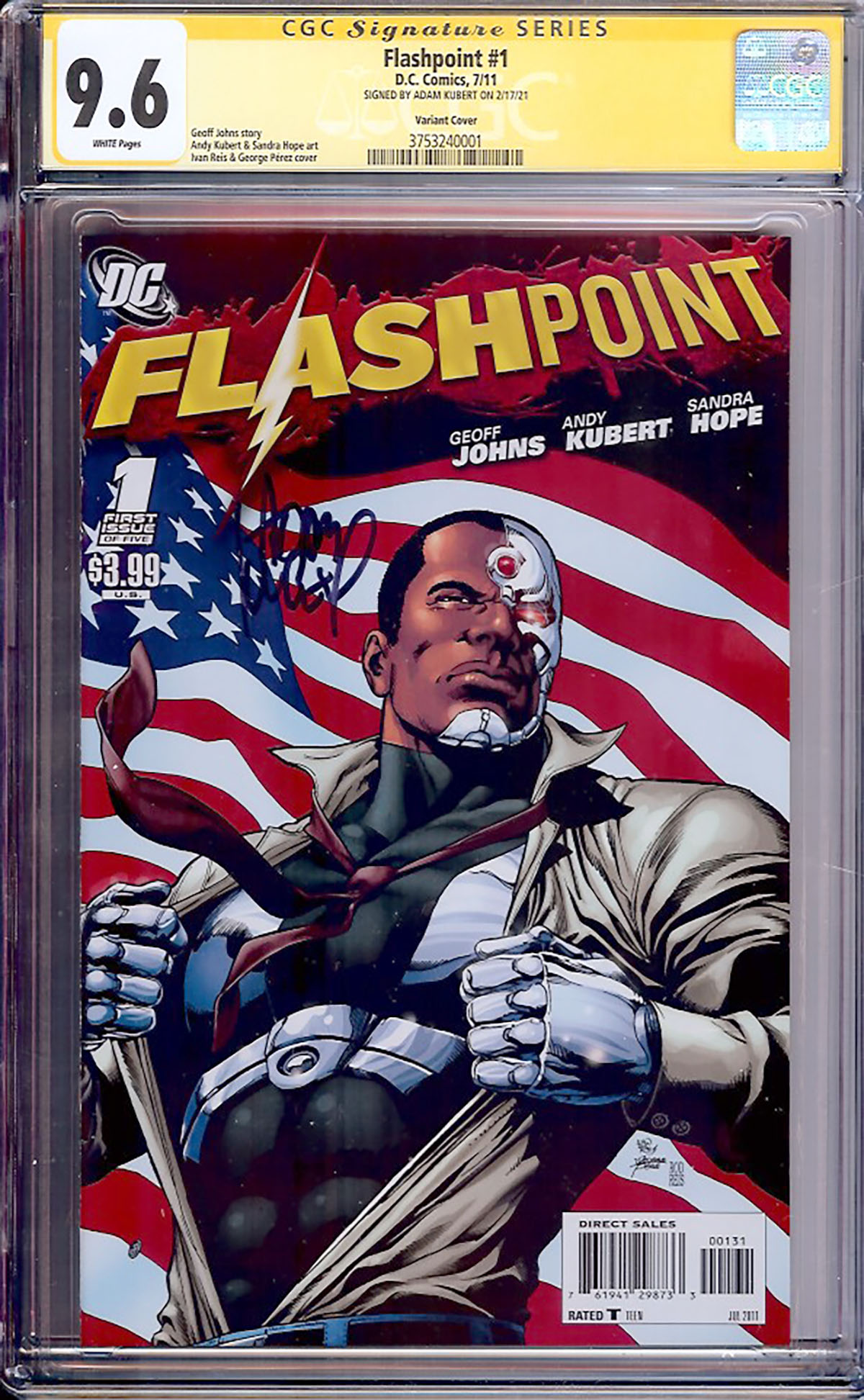 Flashpoint #1 CGC 9.6 w CGC Signature SERIES