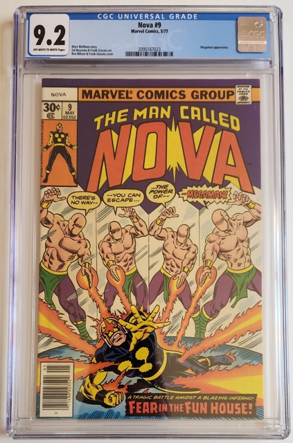 Nova #9 CGC 9.2 ow/w