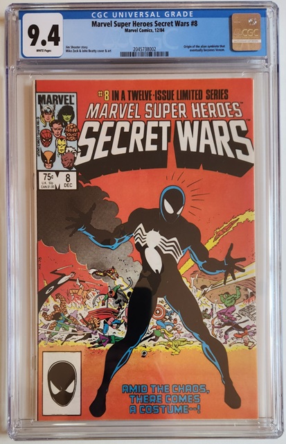 Marvel Super Heroes Secret Wars #8 CGC 9.4 w