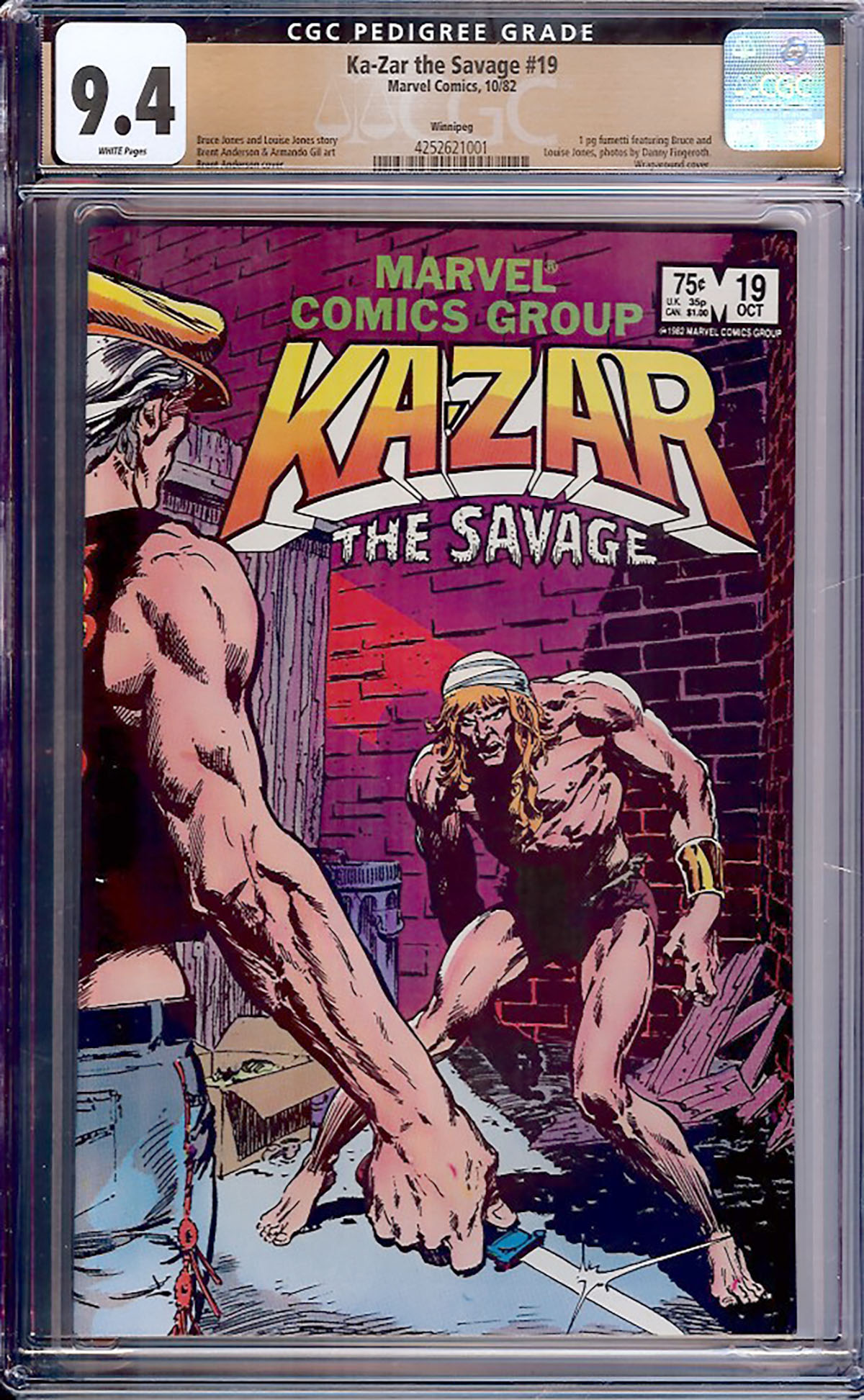 Ka-Zar the Savage #19 CGC 9.4 w Winnipeg