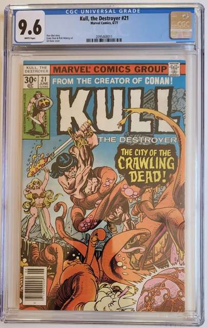 Kull, the Destroyer #21 CGC 9.6 w