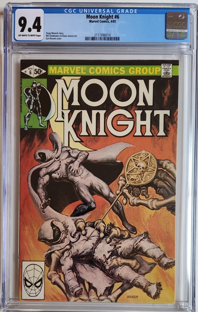 Moon Knight #6 CGC 9.4 ow/w